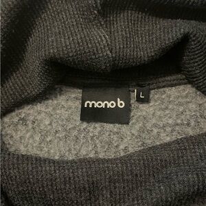Mono B thumbholes cowl neck gym/active sweater